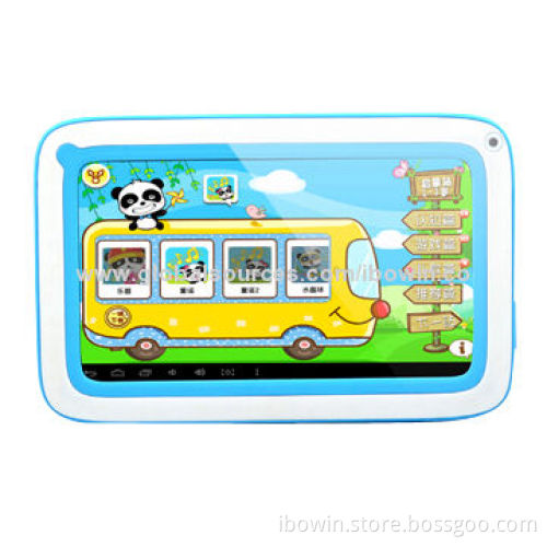 7-inch Kids' Tablet PC with 1,024 x 600P Screen for Students, RK3028 Dual-core